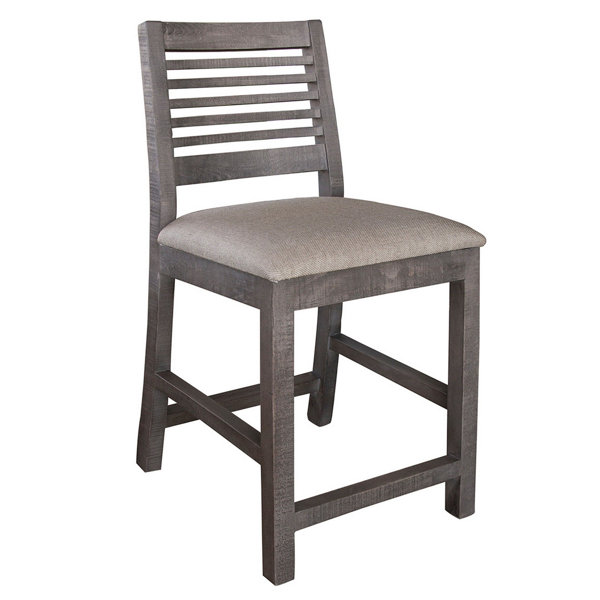 Laurel Foundry Modern Farmhouse Ilya Solid Wood 24 Counter Stool   Ilya Solid Wood 24'' Counter Stool 